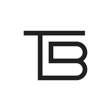 Tb initial letter vector logo Stock Illustration