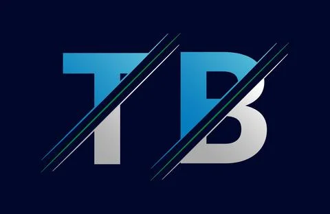 TB Letter logo design vector template. Stock Illustration