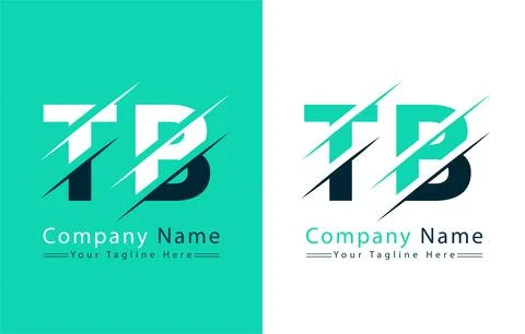 TB Letter Logo Vector Design Concept Elements Illustrazione stock
