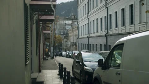 Tbilisi backstreet Stock Footage 203890156