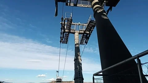 Tbilisi. Cable car anchorage Stock Footage 225130425