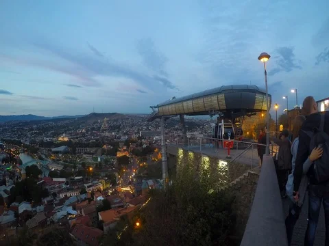 Tbilisi city center Stock Footage 80597928