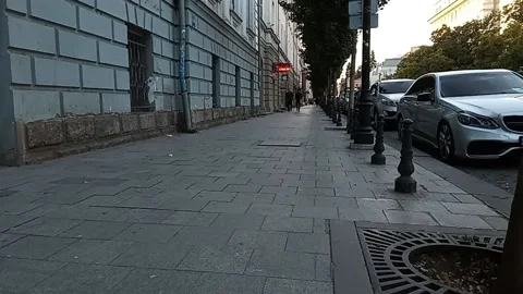 Tbilisi. city ​​pavement Stock Footage 225148282