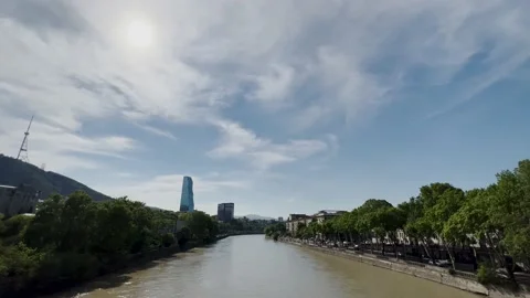 Tbilisi Dry Bridge Stock Footage 197306978