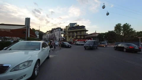 Tbilisi, Georgia. A walk through Vakhtang Gorgasali Square. Video stock 323226853