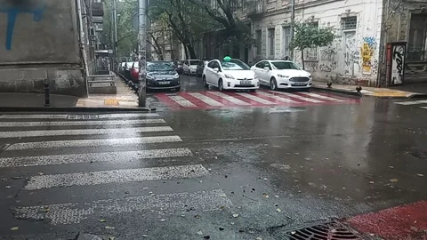 Tbilisi. It's raining very lightly Stock Footage 225131257