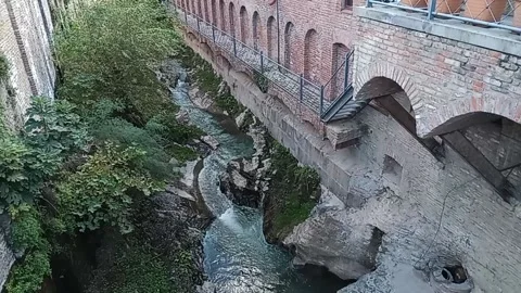 Tbilisi. Old brick castle in the mountains Stock Footage 225116084