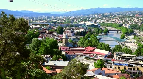 Tbilisi Old Town Stock Footage 66316305