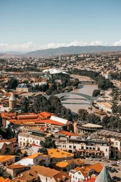 Tbilisi panorama view Stock Photos