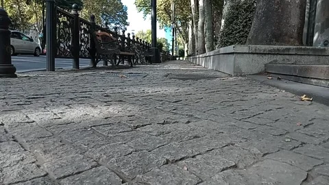 Tbilisi. Pavement made of old stone Stock Footage 225137960