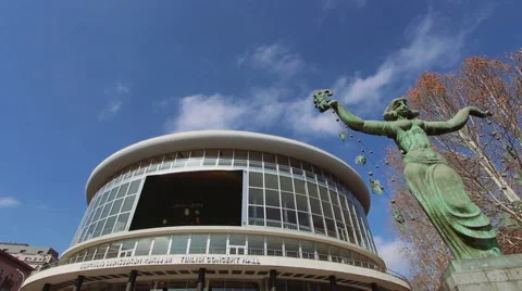 Tbilisi Philharmonic Hall Stock Footage 50306136