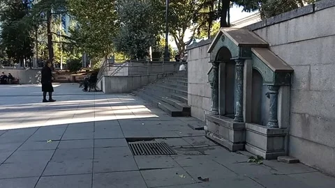 Tbilisi. Rest area on the temple grounds Stock Footage 225144652