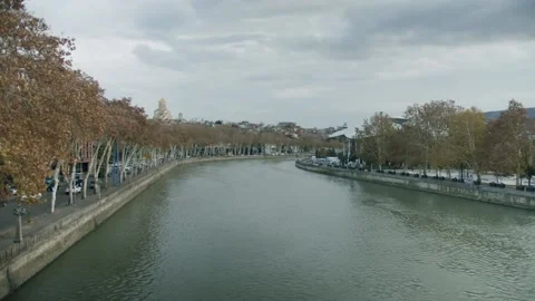 Tbilisi river Stock Footage 203890631