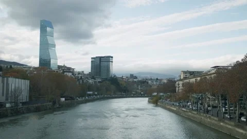 Tbilisi river Stock Footage 203890672