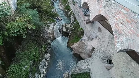 Tbilisi. small mountain river Stock Footage 225116495