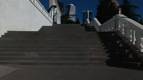 Tbilisi. Staircase in the park Stock Footage 225122074