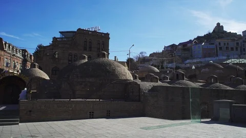 Tbilisi Sulfur Baths Stock Footage 123673484