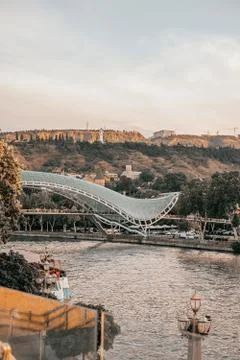 Tbilisi at the sunset Stock Photos
