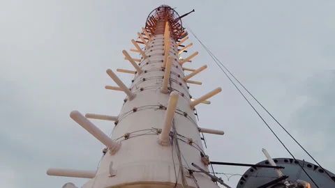 Tbilisi TV tower Stock Footage 255429538