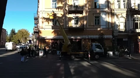 Tbilisi. Utilities of the city Stock Footage 225141320