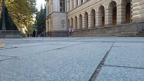 Tbilisi. View from the bottom of the square Stock Footage 225144211