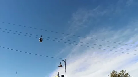 Tbilisi. View of the cable car Stock Footage 225131200