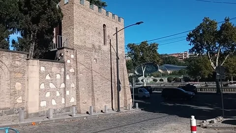 Tbilisi. View of the old castle Stock Footage 225134725
