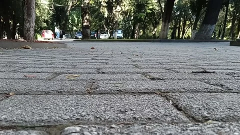 Tbilisi. View of the stone pavement Stock Footage 225149039