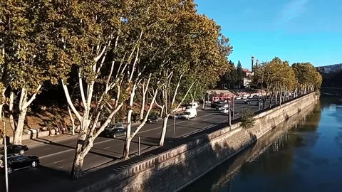 Tbilisi. Waterfront road Stock Footage 225146705