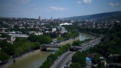 Tbilsi-city-view Stock Footage 254304957