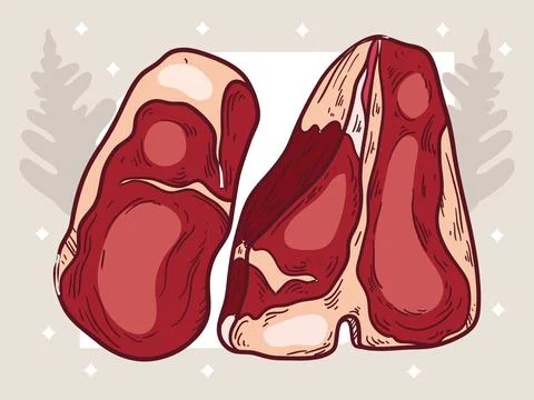 Tbone Concept Illustration Stock Illustration