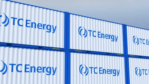 TC Energy Logo Navigating Trade Routes S... | Stock Video | Pond5