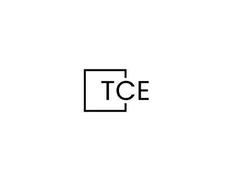 TCE letter initial logo design vector illustration Stock Illustration