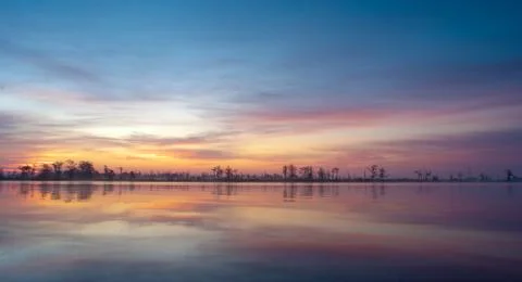 Tchefuncte River Dawn Stock Photos