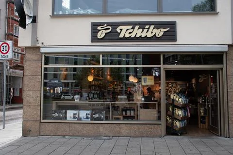 Tchibo Store in Munich, Germany Foto stock