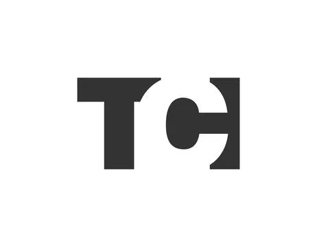 TCI bold and unique editable font logo for tech startups, consulting, corpo.. Stock Illustration