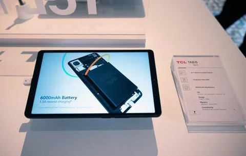 TCL TAB 8 model Stock Photos