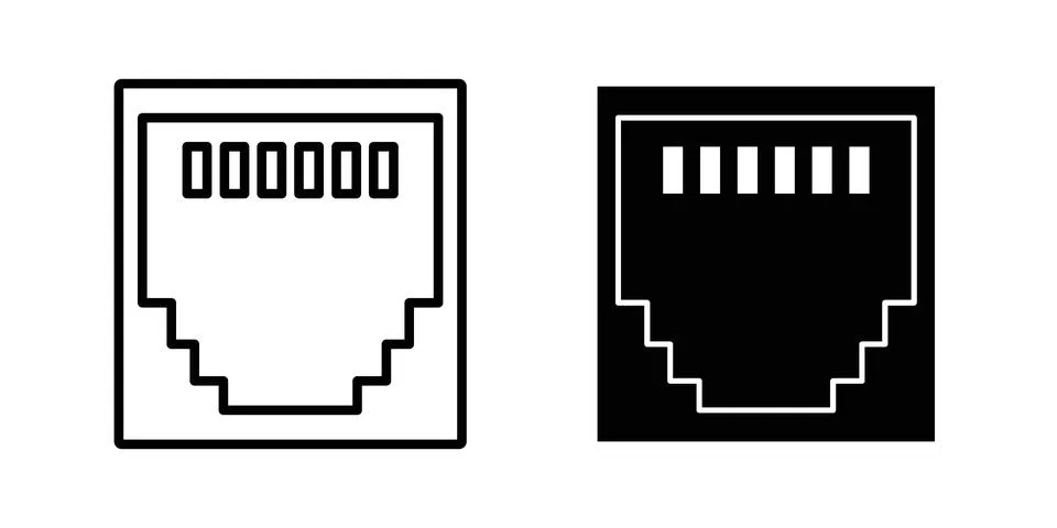 TCP icon set. Vector EPS 10 스톡 일러스트