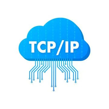TCP IP - Transmission Control Protocol. Internet Protocol. Vector stock Stock Illustration