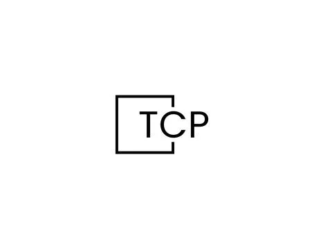 TCP letter initial logo design vector illustration Stock Illustration