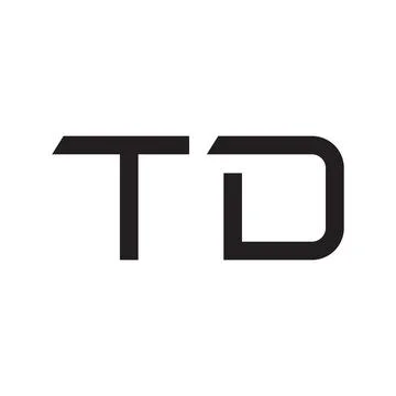 Td initial letter vector logo icon Stock Illustration