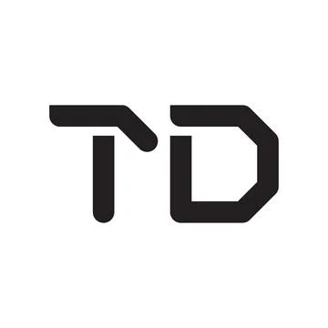 Td initial letter vector logo icon Stock-Illustration