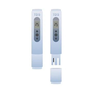 TDS - Total Dissolved Solids. Testing your water. Vector stock illustration. Stock Illustration