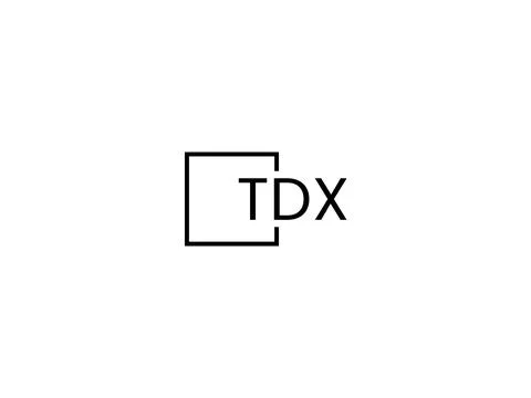 TDX letter initial logo design vector illustration Stock Illustration