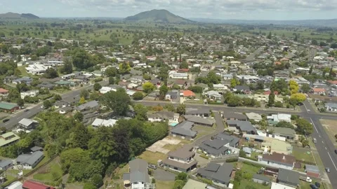 Te Awamutu drone footage Stock Footage 168359390