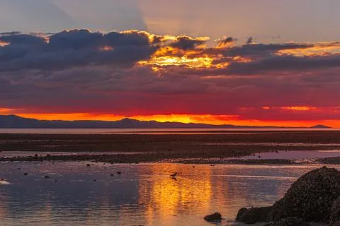 Te mata sunset Stock Photos