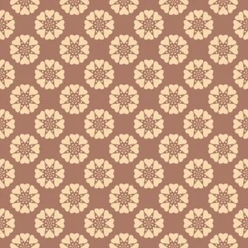 Tea abstract vector seamless patterns (tiling, swatch) Stock Illustration