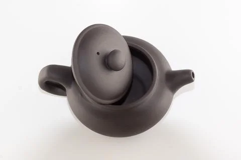 Tea accessories isolated on white background Stock Photos