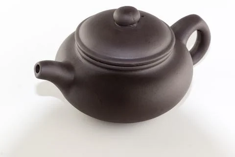 Tea accessories isolated on white background Stock Photos