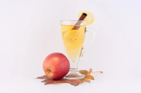 Tea and apple Stock Photos